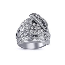 Mens Rhodium Plated Silver