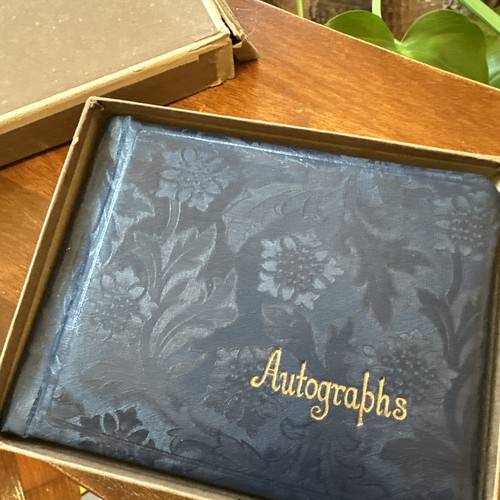 1930s antique autograph book - 1930s,
