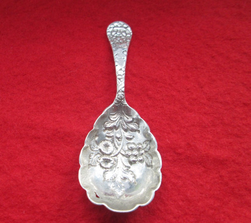 Silver floral design caddy - floral,