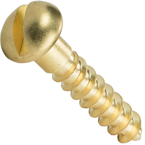 Round head slotted drive - #8,