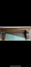 Antique Vintage Carved Wooden Fireplace Mantle Shelf Piece Shelf Only
