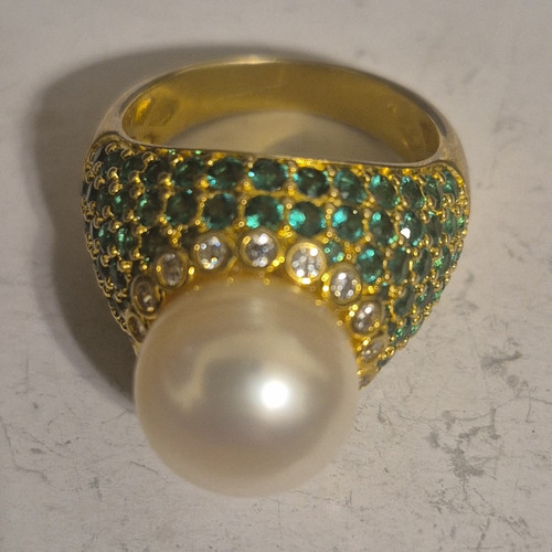 Gold plated ring - ring, round