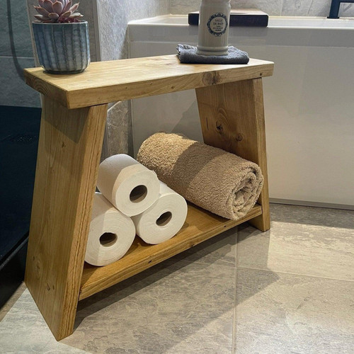 Rustic side table handmade - rustic,
