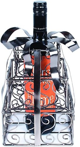 Flame homeware wine rack - flame,