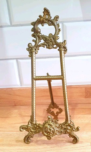 Ornate brass display - brass,