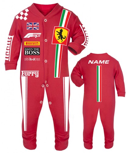Furry baby race sleep suit - baby,