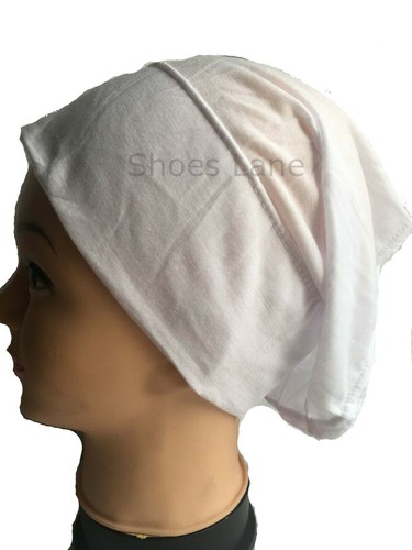 Tube bonnet head cap - cap, white