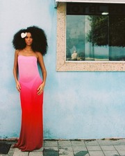 Rat & Boa Arabella Dress Pink Size S A-line Maxi Low Back Strappy New