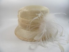 Elegance Collection Cream / Feathers   Wedding  ▪︎Formal ▪︎Racing ▪︎Party ▪︎Hat