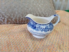 Vintage Woods Ware & Son Creamer Blue Willow Made in England