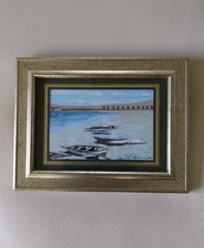 Framed Watercolour Rowing