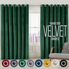 Double Sided Velvet Curtains