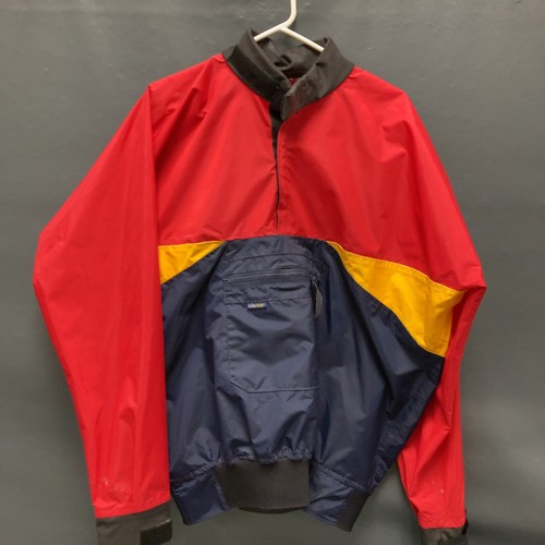 Gill jacket red yellow navy - jacket, red/yellow/navy