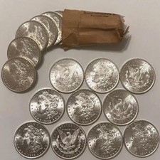 Lot of 6 1878-1893 CC Morgan American Silver Dollars - Uncirculated Mixed Dates