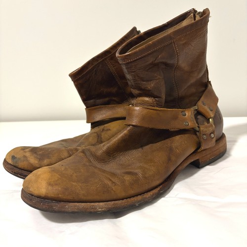 Frye harness boots distressed - frye,