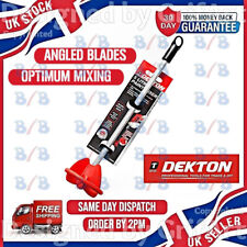 DEKTON DRILL PAINT MIXER POT PLASTER STIRRER MIXING PADDLE WHISK TOOL HEX SHANK