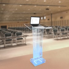 Clear Acrylic Lucite Podium