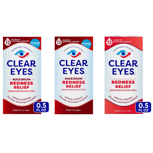 Clear eyes redness - eyes, eye