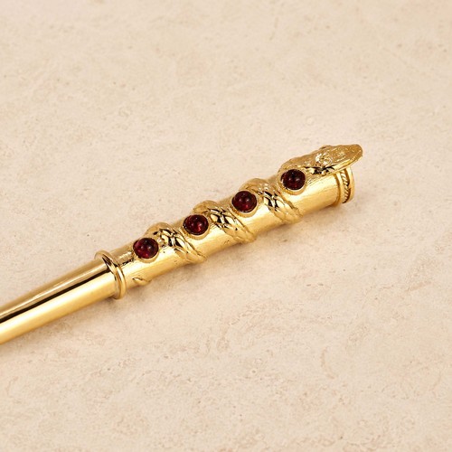 Gold snake cigarette holder - cigarette,