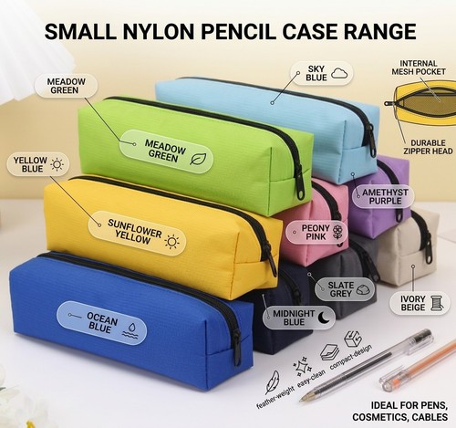 Solid color pencil case - solid,