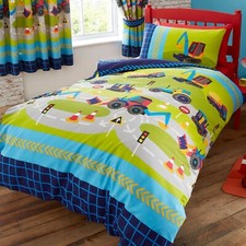 SINGLE BED NEW DIGGERS DUVET