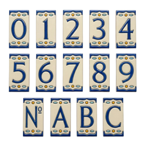 Nazari ceramic house number - m5,