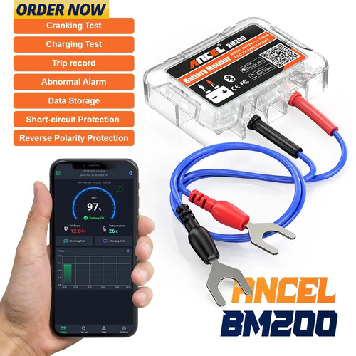 Ancel bm200 car - ancel, battery
