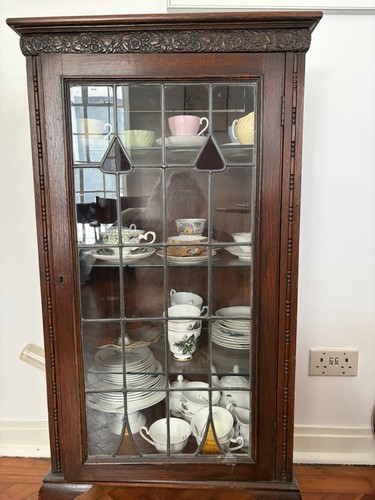 Edwardian mahogany display - edwardian,