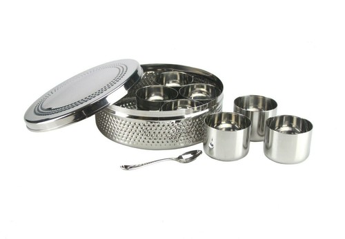 Indian masala dabba hammered - indian,
