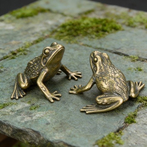 2pcs cute brass frog - 2pcs,