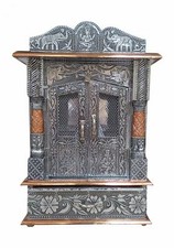 Handcraft Big Home Office Hindu Temple Mandir Mandap for Pooja Worship Wall Art.