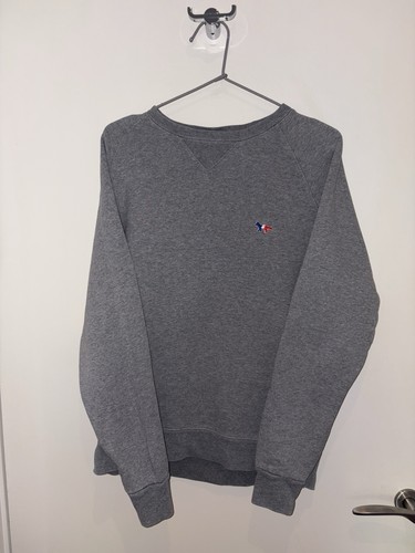 Maison kitsune grey sweater - maison,