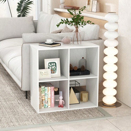 White cube open back - white,