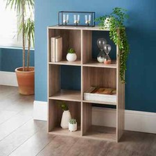 2 3 4 5 6 Tier Cube Wooden Bookcase Shelving Storage Display Shelves Stand Unit