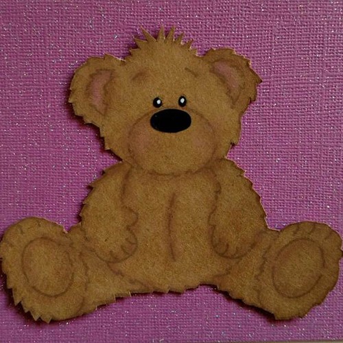 Cute teddy bear metal cutting - cute,