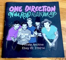 One Direction Road Again Tour 2015 Program Book w/ Tix Stub & Flag - Ships USA