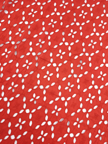Brick rust petal cambric - brick,