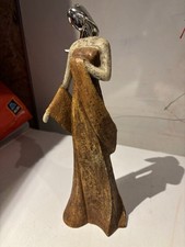 Leonardo Collection Lady Figure  With Metallic Finish Head  13” Tall