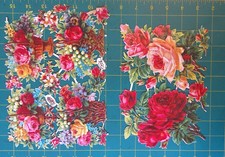 Raphael Tuck & Sons ltd Die cut scraps sheet of roses nos 773