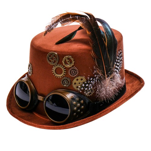 Brown steampunk victorian - brown, top