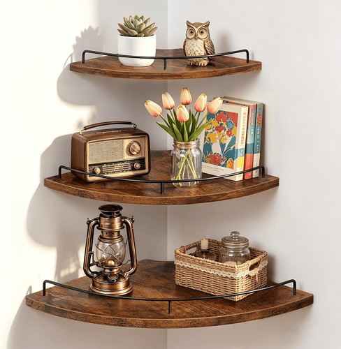 Corner shelf wall mounted set - mounted,
