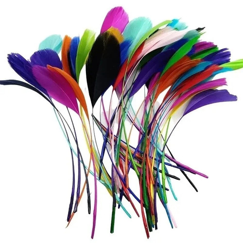 Long fascinators feathers - long,