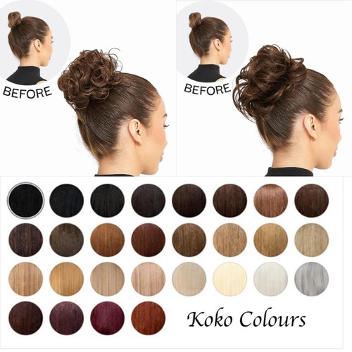 Messy bun hair scrunchie large - scrunchie,