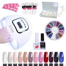 Gel Nail Kit with 120W Hight Quality UV Lamp Starter Kit - 12 Colors Nail Polish