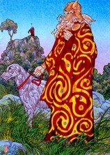 CELTIC IRISH FANTASY ART PRINT BREAS.CÚ BREA 16x11 By Jim FitzPatrick 