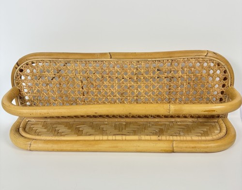 Vtg boho curved - bamboo, &