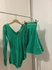 DSI JUVENILES DRESS 2-in-1 LATIN Size 7-8 Years Green