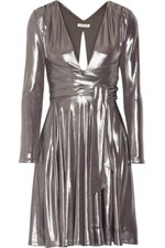 Halston Heritage silver v neck