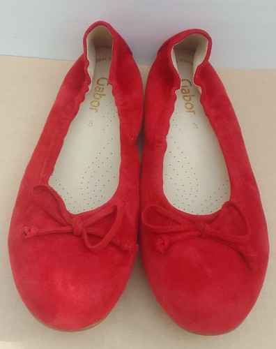 Gabor size red suede ballet - 5,
