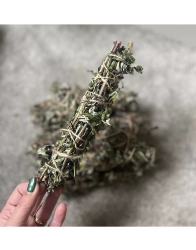 Dried mugwort herb smudge - herb,